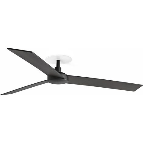 RUDDER RECESSED 3 L Ventilatore nero/noce