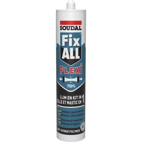 Soudal Fix ALL Flexi masilla-cola polímero negro 290 ml