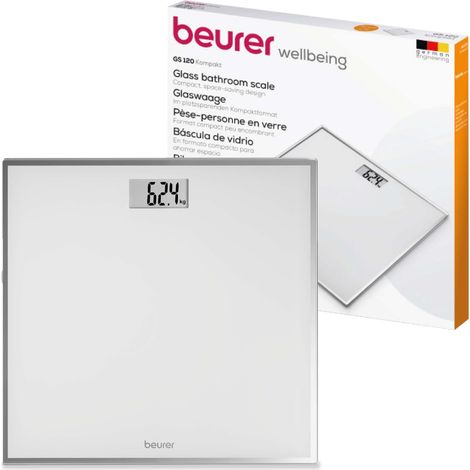 Beurer GS 120 Kompakt Rectángulo Blanco Báscula personal electrónica