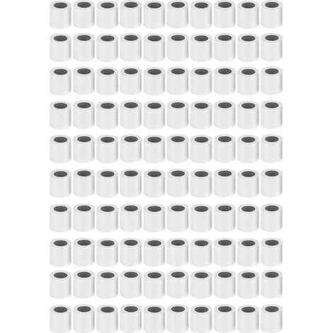 Manchon de boucle de sertissage en aluminium, trou rond M6, câble métallique en acier, fournitures industrielles, 100 pièces (1/5)