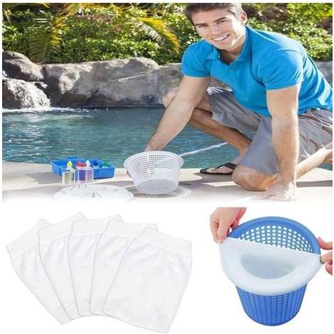 ZOLGINAH Skimmer-Socken, Skimmer-Vorfilter, Schwimmbad-Vorfilter, Skimmer-Socken, Schwimmbad-Skimmer-Socken, Pool-Skimmer (5 Stück) (1/5)
