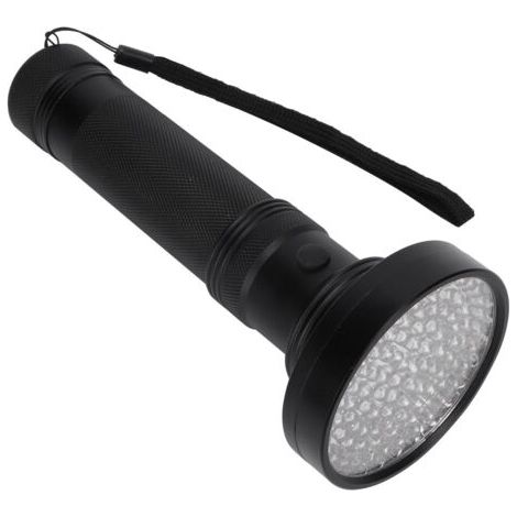 BUNTHAUS Lampe de détection fluorescente de lampe de poche UV 100LED pour la vérification de billets de banque de masque cosmétique (noir) (1/5)