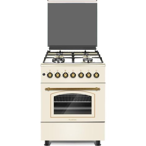 LAREL L60RBE CUCINA 60X60 4 FUOCHI A GAS FORNO ELETTRICO COLORE CREMA (1/5)