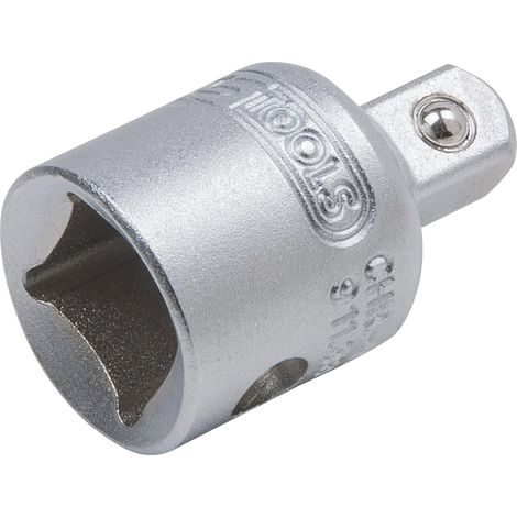 Réducteur Carré 1/4 Mâle vers 3/8 Femelle - Acier Chrome Vanadium - Norme DIN 3120 (1/2)