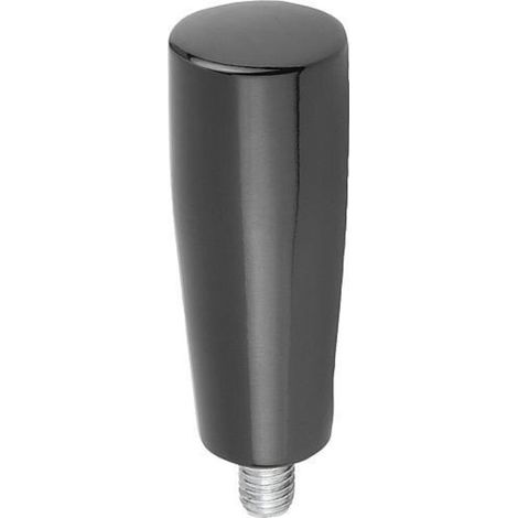 KIPP Konusgriff Feststehend Gr.1 M6x18 Duroplast schwarz hochglänzend (1/2)