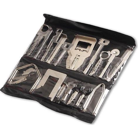 Kit d'outils d'extraction et de démontage d'autoradio avec sac pour clé (1/5)