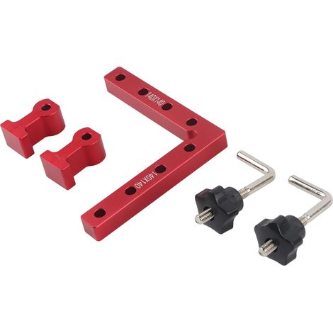 Pince de serrage à angle droit pour menuisier, pince en L à 90°, outil de fixation auxiliaire, clip de positionnement de panneau, 140 mm (1/5)