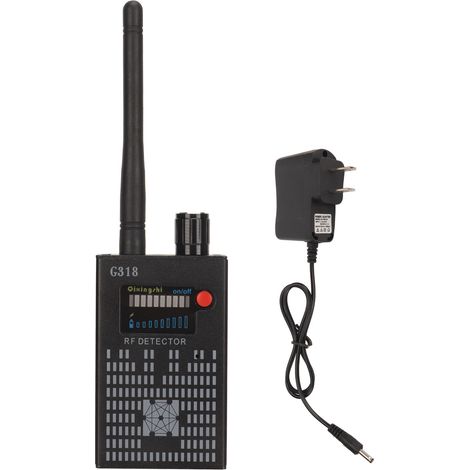 Détecteur de caméras cachées G318, écran LED, longue autonomie, détecteur d'espion noir pour hôtel maison 100-240V prise US (1/5)