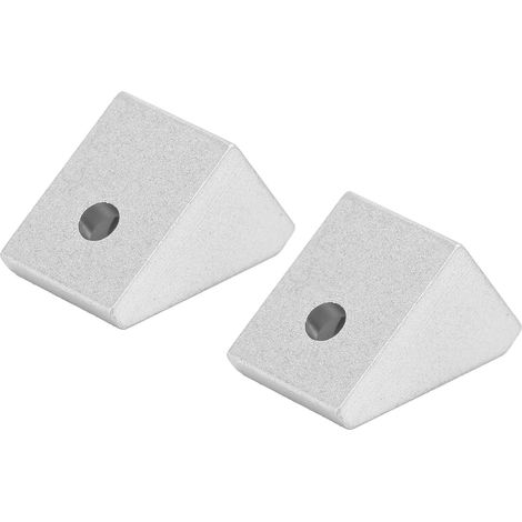 2 Pièces Équerres de Fixation en Aluminium, Renfort d'Angle 15x19mm pour Meuble et Structure (1/5)