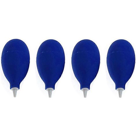 Lot de 4 boules de nettoyage pour appareils photo, souffleurs de poussière pour plantes succulentes, poire d'aspiration à pression (bleue)-8.84cm-Blue (1/2)