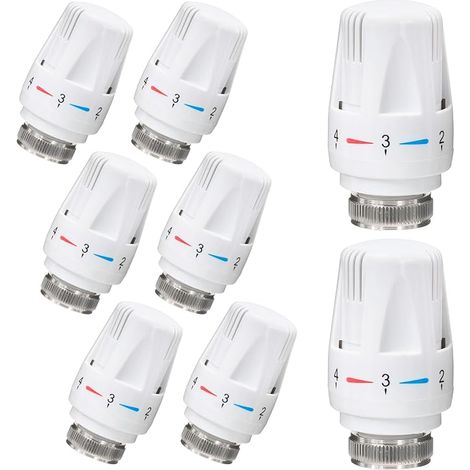 Thermostatic Cooling Heads, Automatic Temperature Control Heads, Cooling Valve, Heating System for Home Office (8 Pack) (1/5)