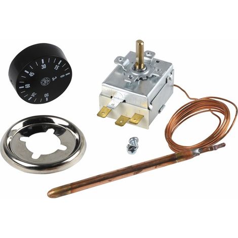 Aquastat régulation à bulbe type AB 150 – Température de régulation 0-90°C – Pour environnements humides – Modèle DIFF