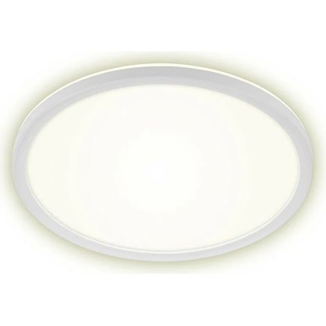 Plafoniera led slim bioclimática 30 cm 18w 2400lm blanca