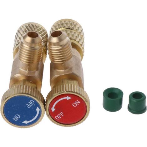 Pcs Refrigerant Filling Safety Valve Quick Coupler Air Conditioning R22 Connector Adapters (1/5)