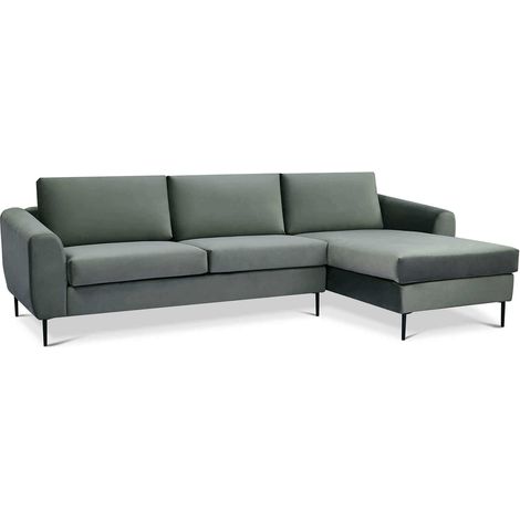 Divano per interno con chaise lounge 280 cm GREGOR -  Grey