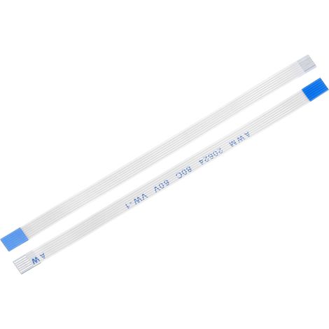 10Pcs FFC Câble Plat Flexible 6 Broches 0.5 mm de Pas 8cm de Long (1/5)