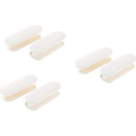 Set mit 6 selbstklebenden Schubladengriffen aus ABS-Kunststoff, zum Bohren, sofort lieferbar.