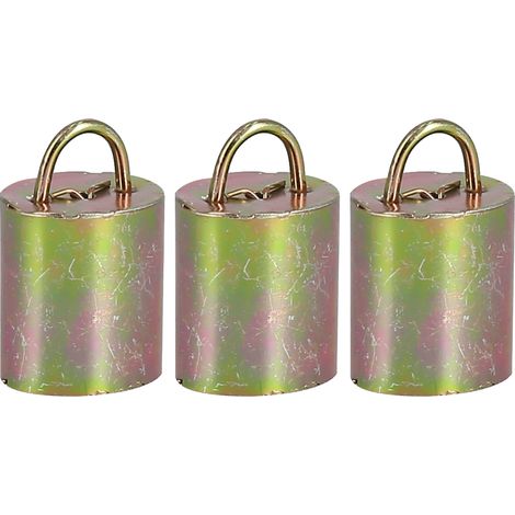 Lot de 3 cloches en alliage épais pour bétail, idéales pour les moutons, les vaches et autres animaux d'élevage en plein air (n° 5). (1/5)