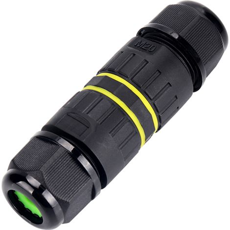 Boîtier de jonction étanche IP68 pour câbles électriques extérieurs à 3 broches de diamètre 9-12 mm