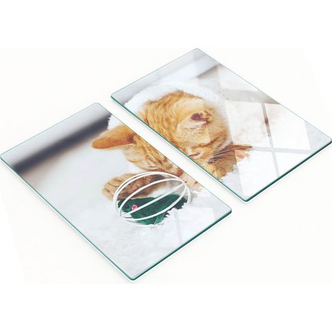 Tavole decorative multifunzionali da cucina in legno temperato, formato piccolo per gattini, 2x30x52 cm (1/5)