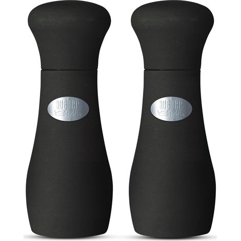 Weber Premium Salz- und Pfefferstreuer schwarz, 10cm