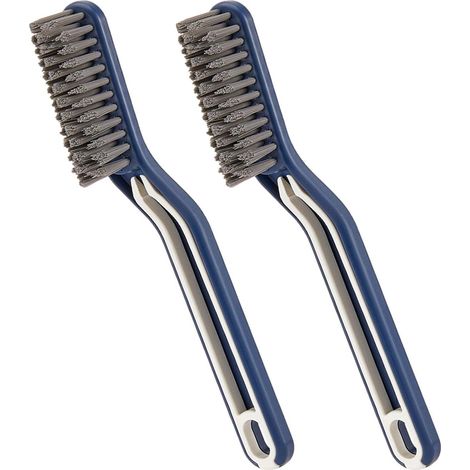 Brosse de nettoyage de salle de bain GROOVE GOOVE, Brosse de couture au sol 2 en 1, outils de nettoyage de l'espace rainure avec poignée (1/5)