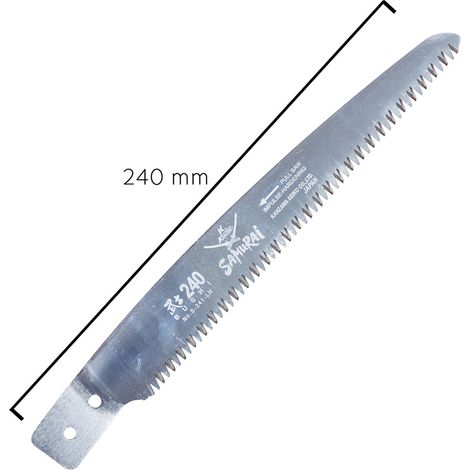 Lame de rechange Mod.S241LH 24 cm pour scie Samurai SR-PS 240 LH en acier chrome'