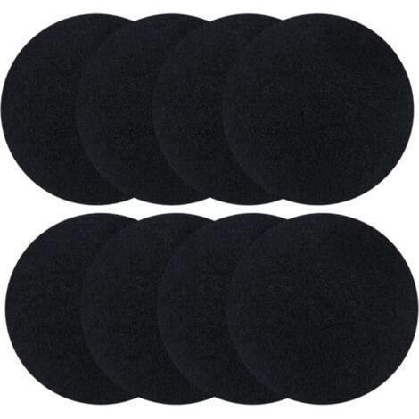 8 Pièces Filtres Compost Ronds, Filtres à Charbon Actif Filtre Anti-Odeur pour Poubelles à Compost Ronds, Convient aux Poubelles Jusqu'à 17 cm (1/5)