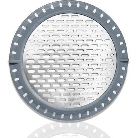 Sink Drain Filter, Stainless Steel Drain Filter, Hair Filter, Protects against Drainage Blockages, Ideal for Bathrooms, Baths, Kitchens, Laundry Rooms, Washbasins (12.5 cm) (1/5)