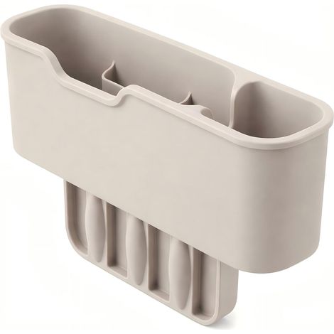 Organiseur de fente de siège de voiture en silicone, remplisseur de fente de siège Organiseur de voiture pour siège et console centrale, boîte de rangement pour téléphone, cartes, clés et