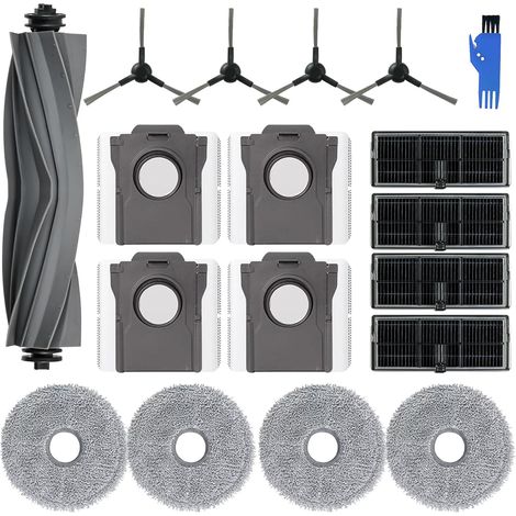 Accessoires pour Dreame L10s Pro Ultra Heat/Mova E30 Ultra : 1 brosse principale, 4 filtres, 4 sacs à poussière. (1/5)