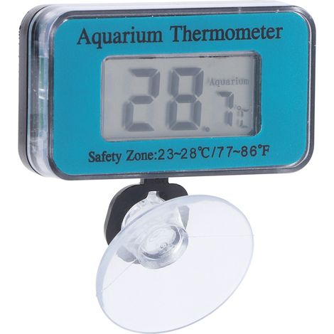 Thermomètre numérique LCD étanche avec ventouse pour aquarium submersible (1/5)