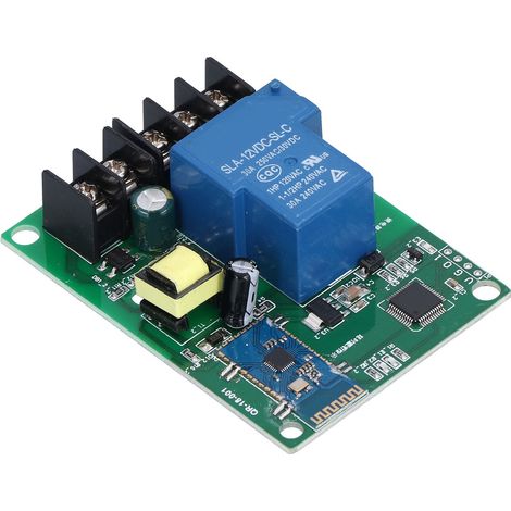 Module Relais Bluetooth 1 Canal 110-250V AC, Interrupteur Sans Fil pour Contrôle à Distance, Commande par Application Mobile, Tension Universelle (1/5)