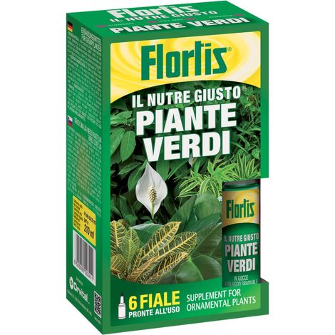 Nutre giusto piante verdi 6 flaconi da 35 ml cad Flortis
