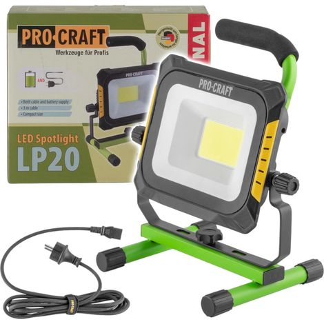 Procraft LP20 Akku LED Strahler 20 V IP 20 Solo - ohne Akku, ohne Ladegerät (1/5)