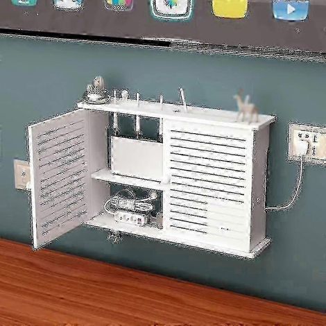 Boîtes de rangement pour câble de routeur Wi-Fi sans fil. support de câble d'alimentation et prise murale
