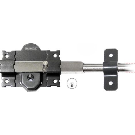 INTERFER CERROJO 11G GARAJE 465 LLAVE/BOTON PINTADO