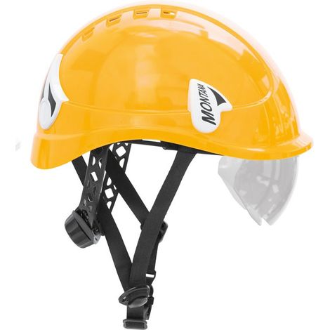 Casco SAFETOP con visor y barboquejo Montana Amarillo