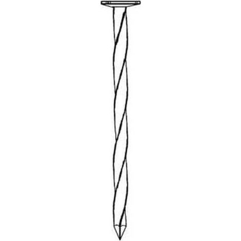 Pointe en Vrac Tête Plate (Tp) Carré Torsadé (Ct) - 4x90 mm - 1 kg - D-Work (1/4)