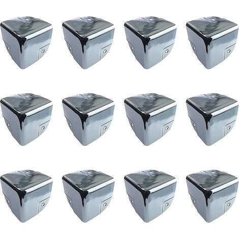 Möbelschutz, Eckenschutz aus Metall, Tischkantenschutz, 12 Stück, Eckenschutzhalterungen aus Metall, Kantenschutz für scharfe Tisch- und Möbelkanten