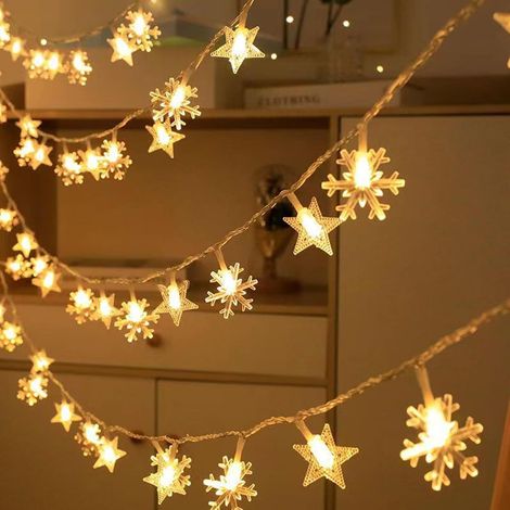 Guirlande lumineuse LED à énergie solaire,étanche , décoration de camping, patio, pour jardin, tente, fête, blanc chaud (12m x 100 lanternes) (1/5)