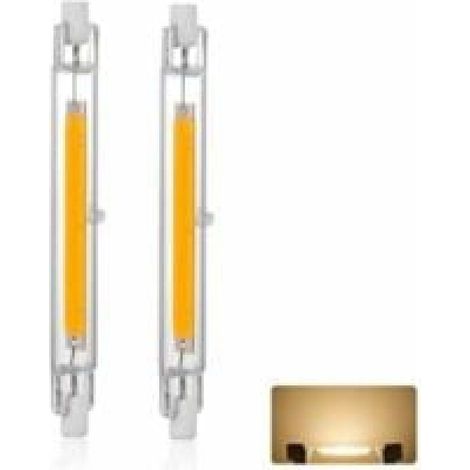 Ampoule LED R7S 118mm 20W Dimmable, Blanc Chaud 3000K 3000LM, Linéaire Remplacer Lampe Halogène J118 20W, Éclairage à 360 Degrés, Sans Scintillement, R7S OCB LED Tubes pour Projecteur, lot de, (1/5)