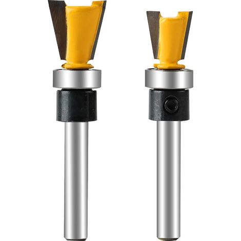 Set aus 2 Schwalbenschwanzfräsern mit 6,35 mm Schaftlager, Schnittdurchmesser von 1,27 cm und 1,6 cm, zur Herstellung von Schachteln, Schubladen und Truhen, perfekt für Handwerker (1/5)