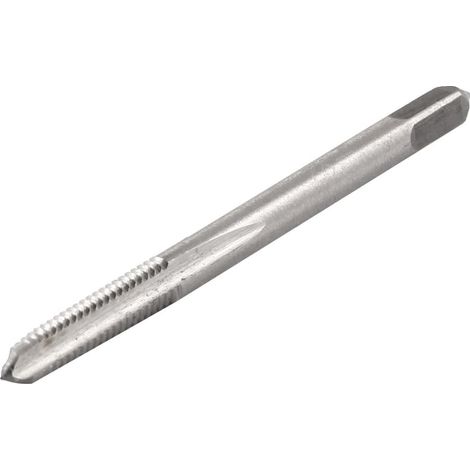 Taraud droit à main, métrique goujure 4 mm x 0,7 gris DE sourcing map