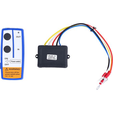 Jeffergarden Kit récepteur émetteur de système de télécommande sans fil de treuil électrique 12V pour camion ATV SUV