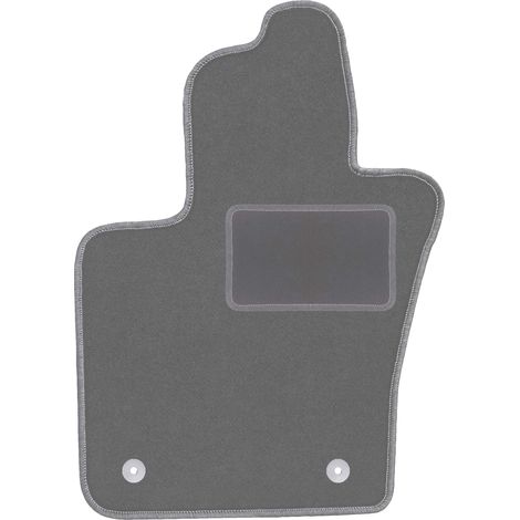 Tapis de sol conducteur en velours pour : Fiat 500X crossover (2014-2018) graphite (1/5)