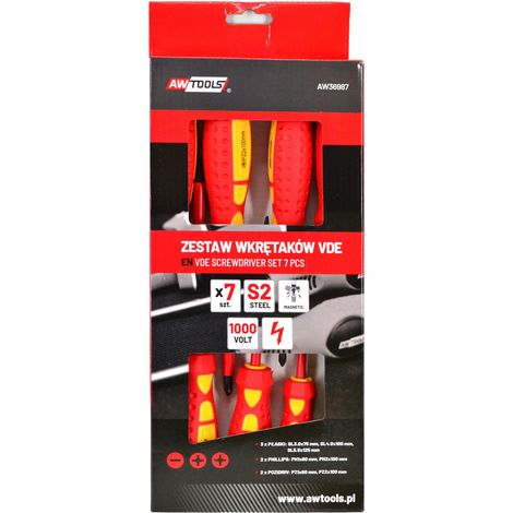 AWTOOLS SET DE ISOLATED SCREWREVERS / 7 pz. S2