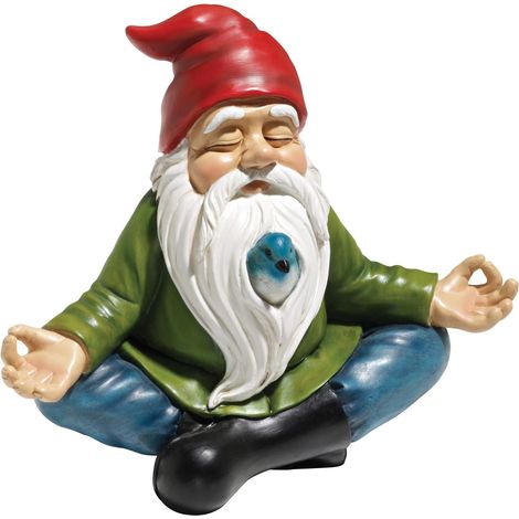 Statue de nain de jardin, 20 cm, polyrésine, couleurs vives (1/5)