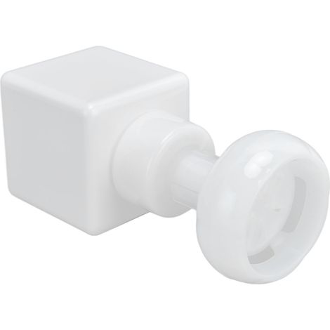 Flacon mousseur carré en plastique PETG blanc de 250 ml, en forme de fleur, pour emballage cosmétique. (1/5)