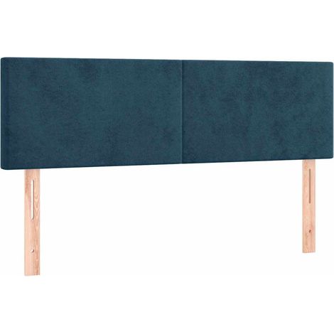 Maison Exclusive - Cabeceros terciopelo azul oscuro 144x5x78/88 c (1/5)